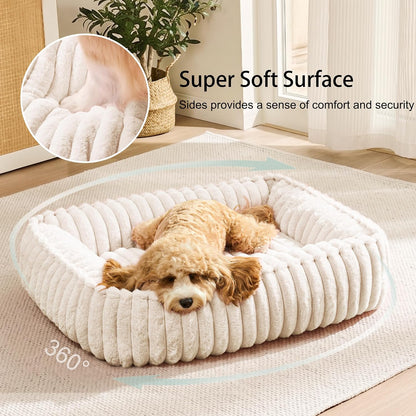 Medium Dog Bed Calming Cat Bed for Indoor Cats 24’’x20’’SageGrey