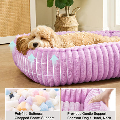 Medium Dog Bed Calming Cat Bed for Indoor Cats 24’’x20’’SageGrey