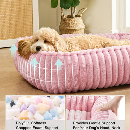 Medium Dog Bed Calming Cat Bed for Indoor Cats 24’’x20’’SageGrey
