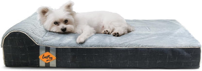 Orthopedic Dog Bed, Slate Grey 50''x36''x10'', Memory Foam