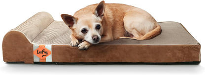Orthopedic Dog Bed, Slate Grey 50''x36''x10'', Memory Foam