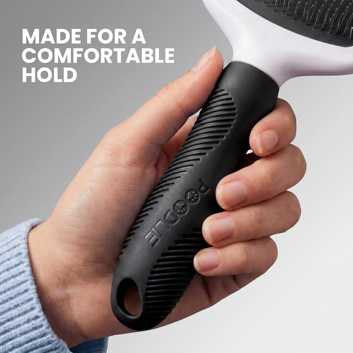 Poodle Pet Slicker Brush - For Dogs, Cats, Rabbits - Matted/Loose Fur, Knots - Suitable for Doodle/Goldendoodle Grooming and Shredding Short/Long Hair