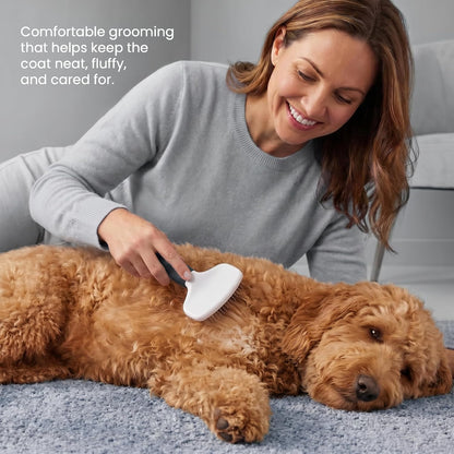 Poodle Pet Slicker Brush - For Dogs, Cats, Rabbits - Matted/Loose Fur, Knots - Suitable for Doodle/Goldendoodle Grooming and Shredding Short/Long Hair