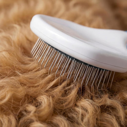 Poodle Pet Slicker Brush - For Dogs, Cats, Rabbits - Matted/Loose Fur, Knots - Suitable for Doodle/Goldendoodle Grooming and Shredding Short/Long Hair