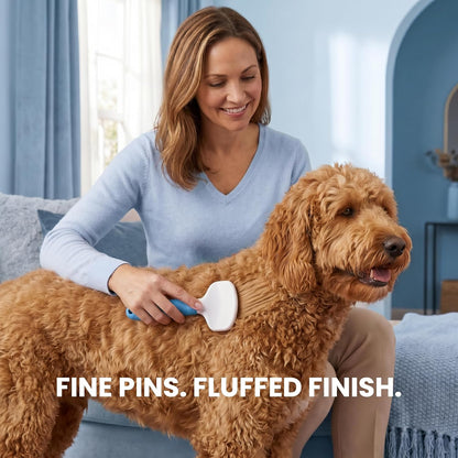 Poodle Pet Slicker Brush - For Dogs, Cats, Rabbits - Matted/Loose Fur, Knots - Suitable for Doodle/Goldendoodle Grooming and Shredding Short/Long Hair
