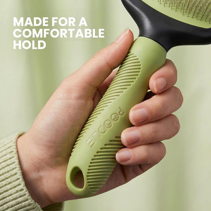 Poodle Pet Slicker Brush - For Dogs, Cats, Rabbits - Matted/Loose Fur, Knots - Suitable for Doodle/Goldendoodle Grooming and Shredding Short/Long Hair