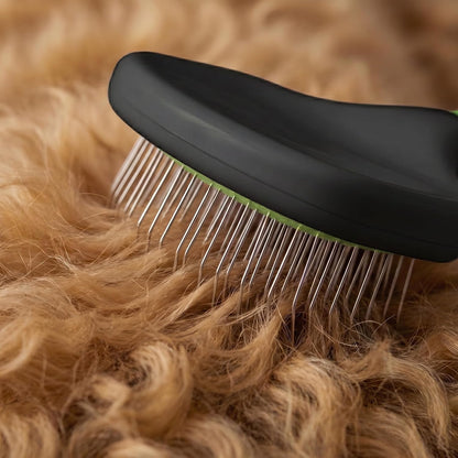 Poodle Pet Slicker Brush - For Dogs, Cats, Rabbits - Matted/Loose Fur, Knots - Suitable for Doodle/Goldendoodle Grooming and Shredding Short/Long Hair