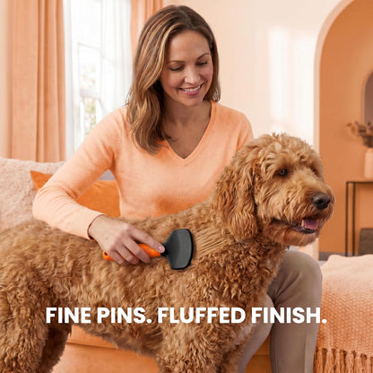 Poodle Pet Slicker Brush - For Dogs, Cats, Rabbits - Matted/Loose Fur, Knots - Suitable for Doodle/Goldendoodle Grooming and Shredding Short/Long Hair