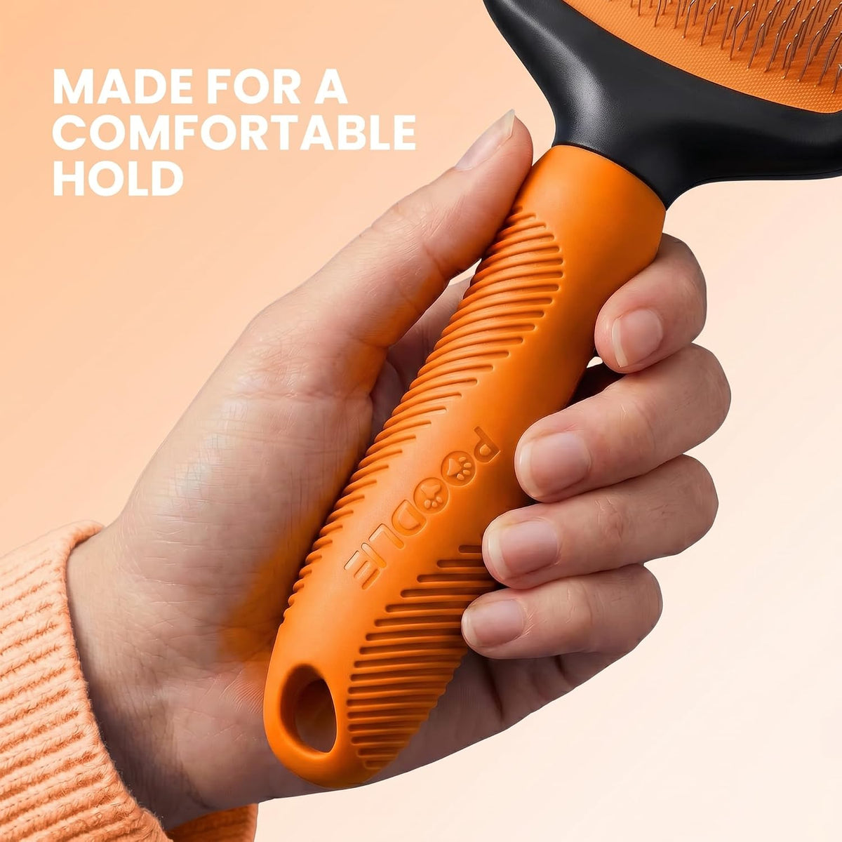 Poodle Pet Slicker Brush - For Dogs, Cats, Rabbits - Matted/Loose Fur, Knots - Suitable for Doodle/Goldendoodle Grooming and Shredding Short/Long Hair