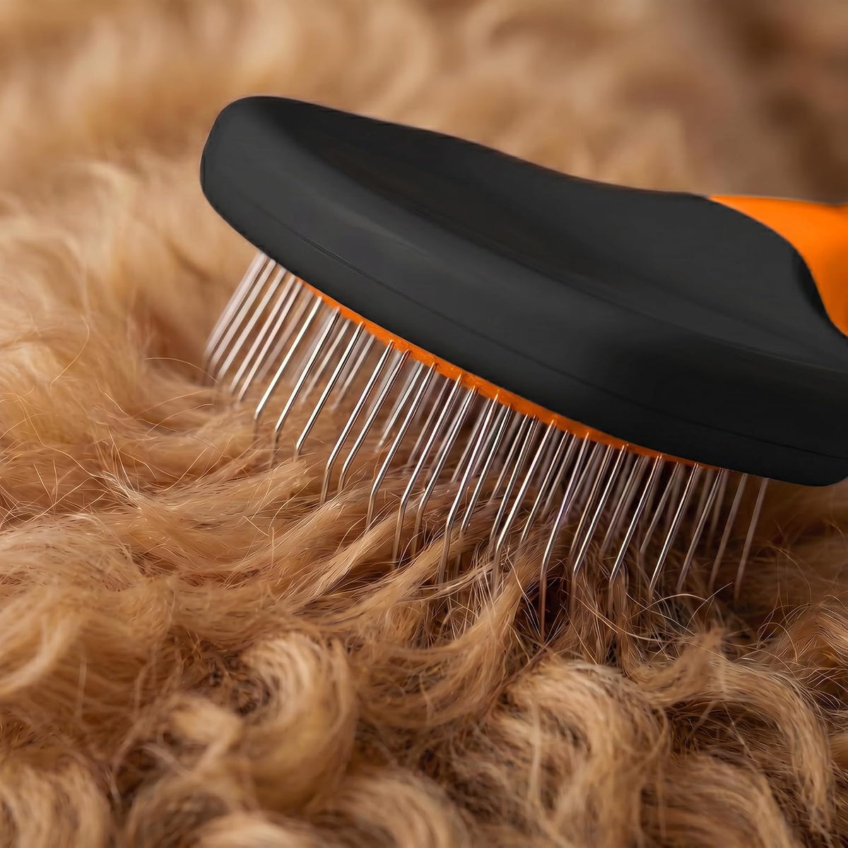 Poodle Pet Slicker Brush - For Dogs, Cats, Rabbits - Matted/Loose Fur, Knots - Suitable for Doodle/Goldendoodle Grooming and Shredding Short/Long Hair