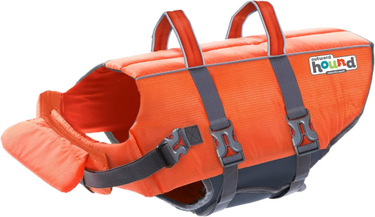 Granby Splash Dog Life Jacket, Life Vest, Orange, Large