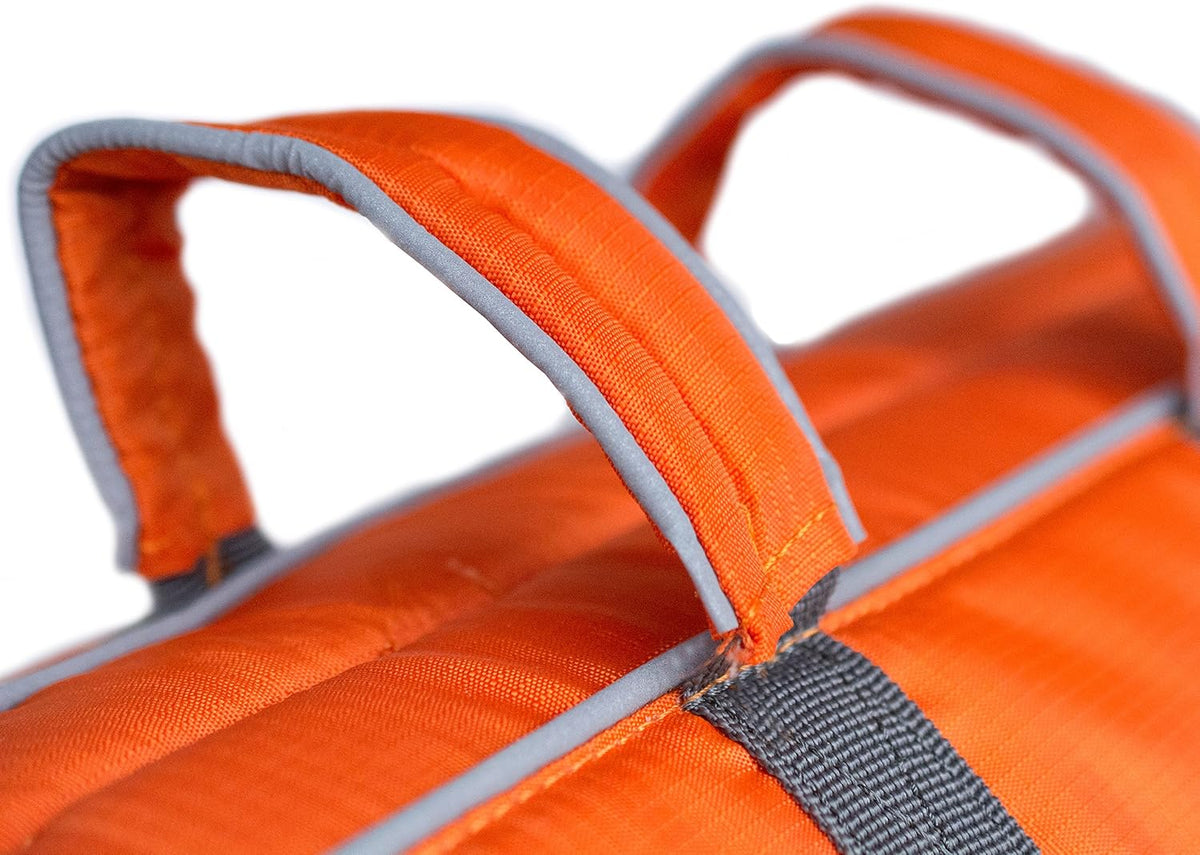 Granby Splash Dog Life Jacket, Life Vest, Orange, Large