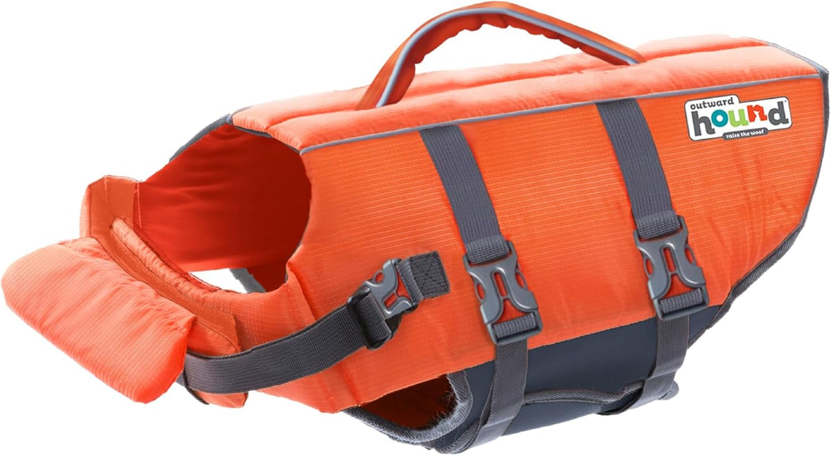 Granby Splash Dog Life Jacket, Life Vest, Orange, Large