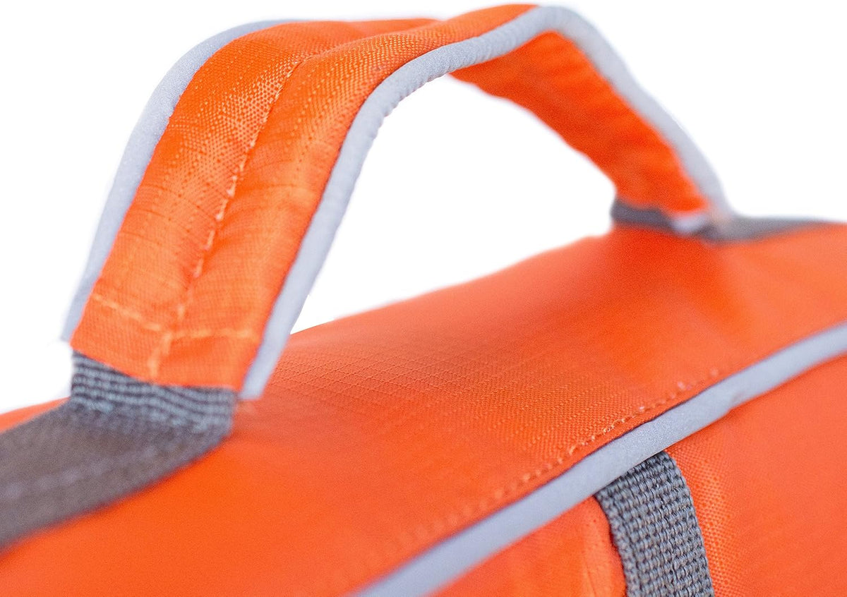 Granby Splash Dog Life Jacket, Life Vest, Orange, Large