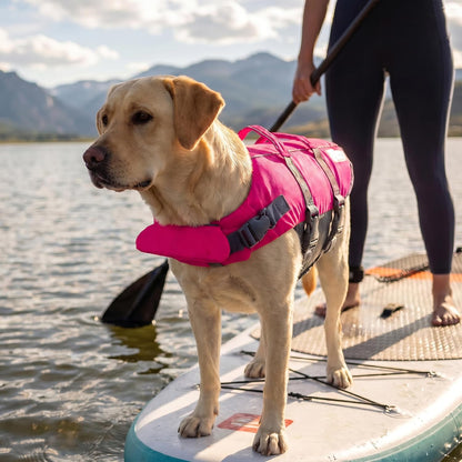 Granby Splash Dog Life Jacket, Life Vest, Orange, Large