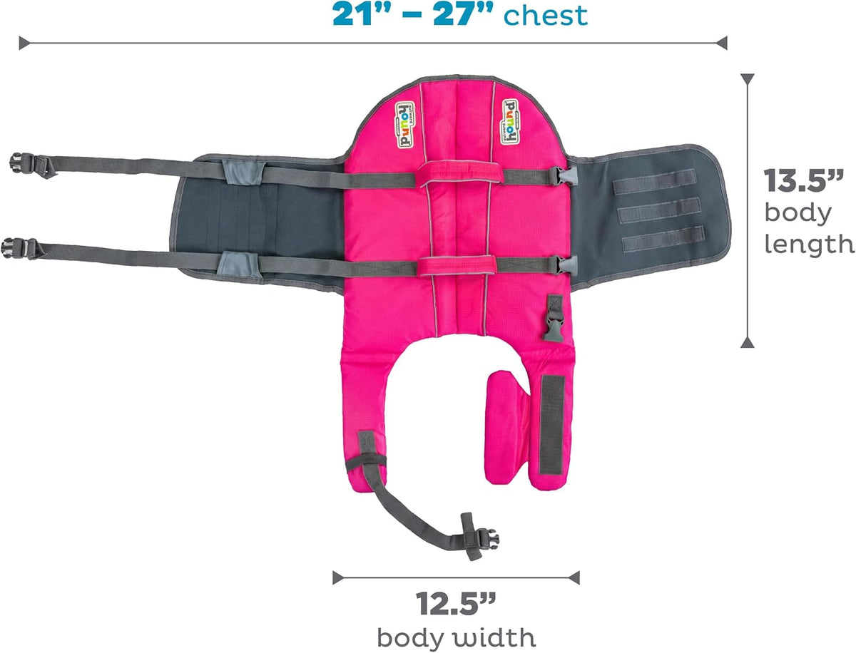Granby Splash Dog Life Jacket, Life Vest, Orange, Large