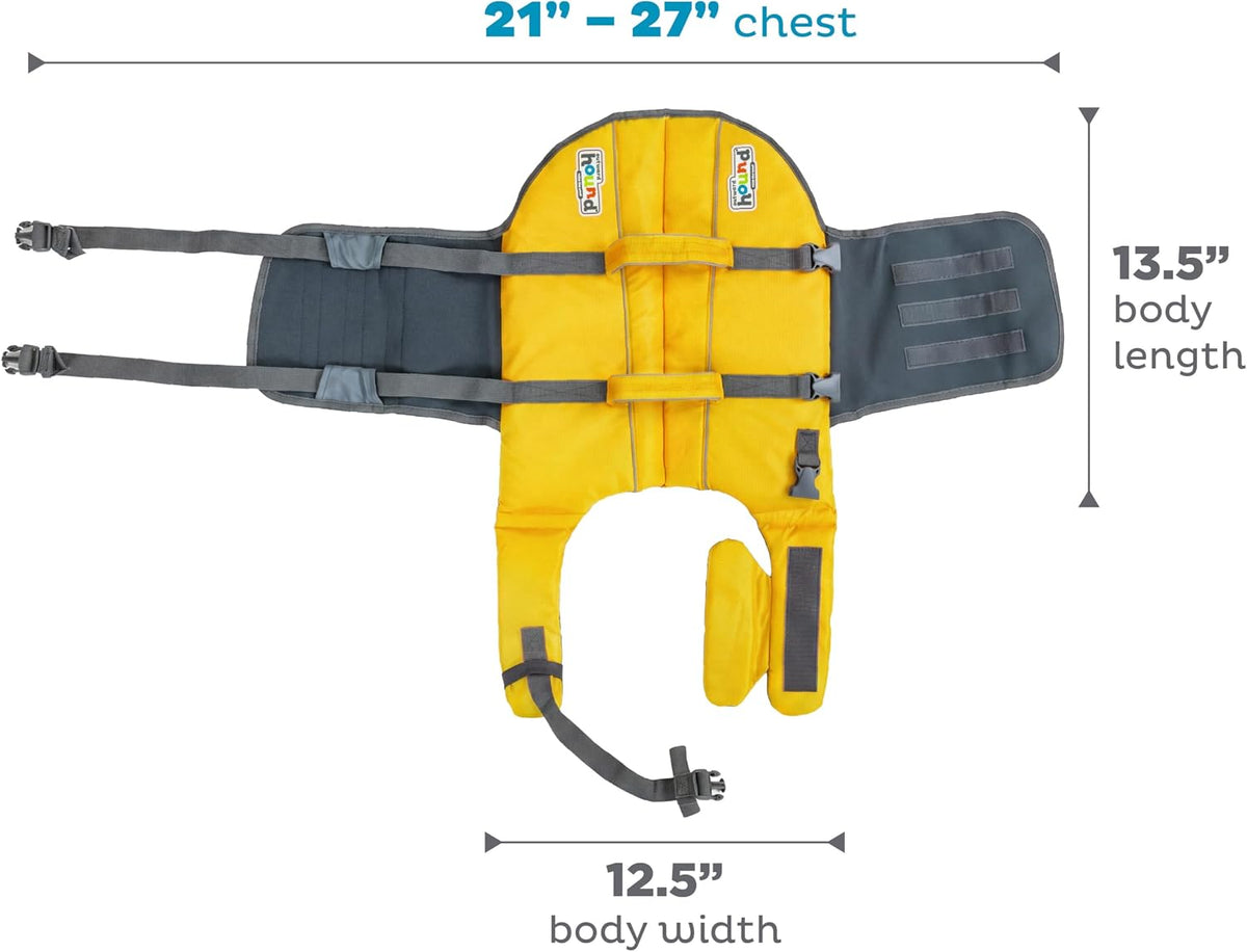 Granby Splash Dog Life Jacket, Life Vest, Orange, Large