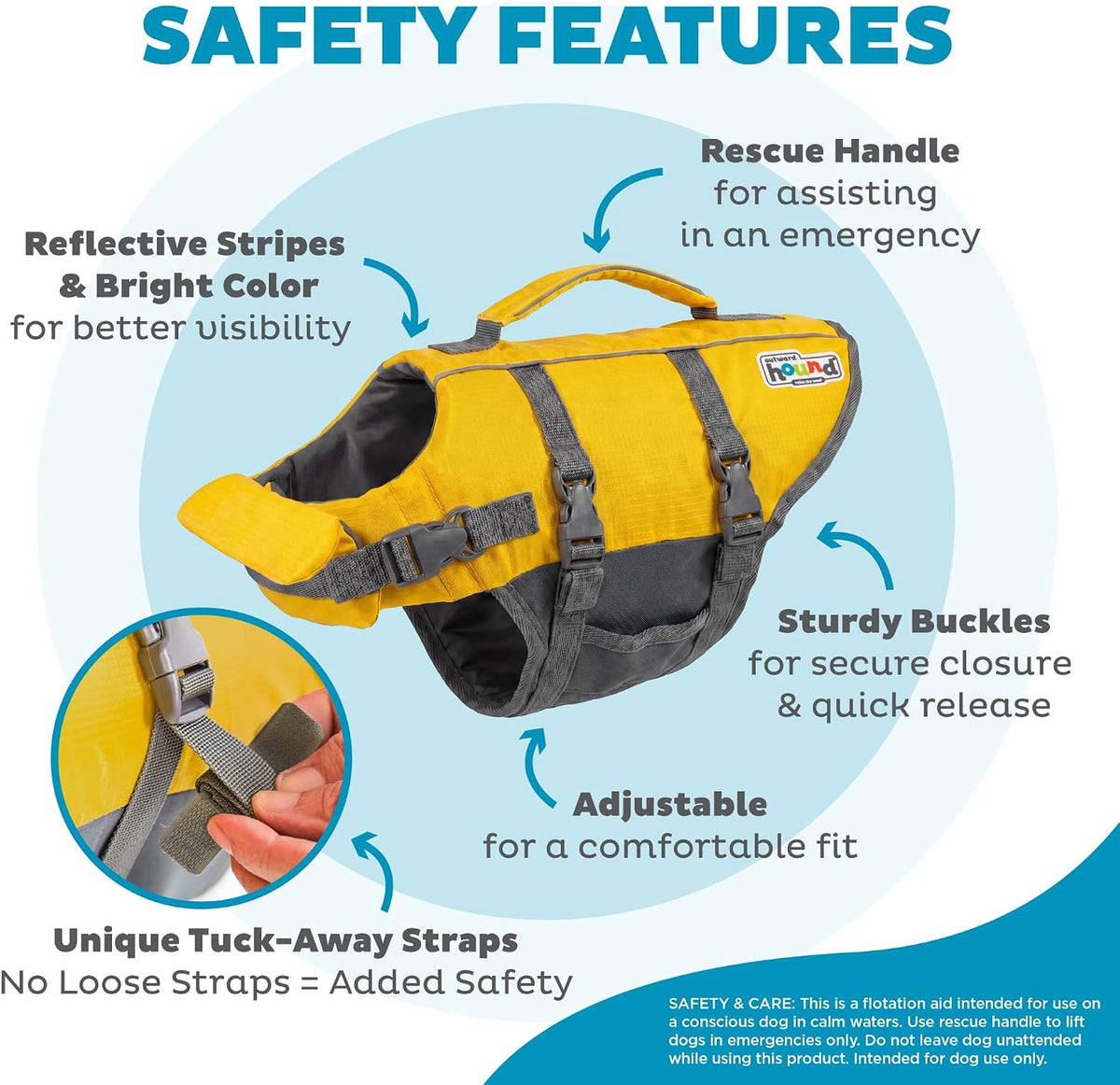 Granby Splash Dog Life Jacket, Life Vest, Orange, Large