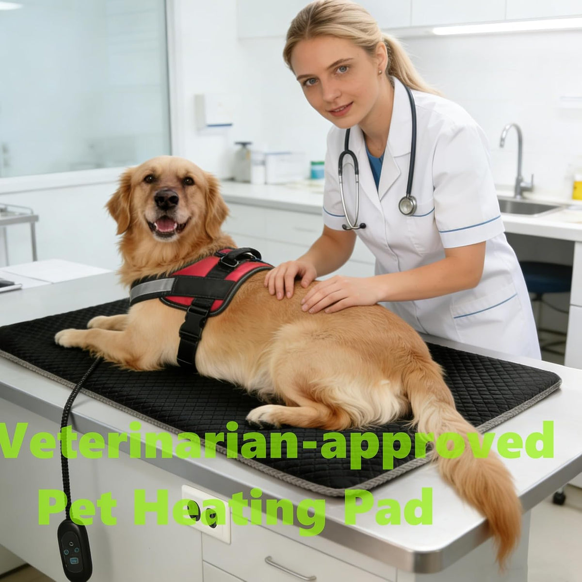 Dog Heating Pad Heated Cat Bed Puppy Heating Pad for Whelping New Born Pet