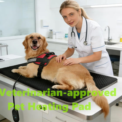 Dog Heating Pad Heated Cat Bed Puppy Heating Pad for Whelping New Born Pet