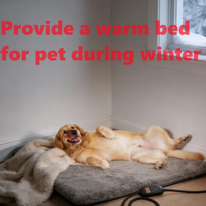 Dog Heating Pad Heated Cat Bed Puppy Heating Pad for Whelping New Born Pet