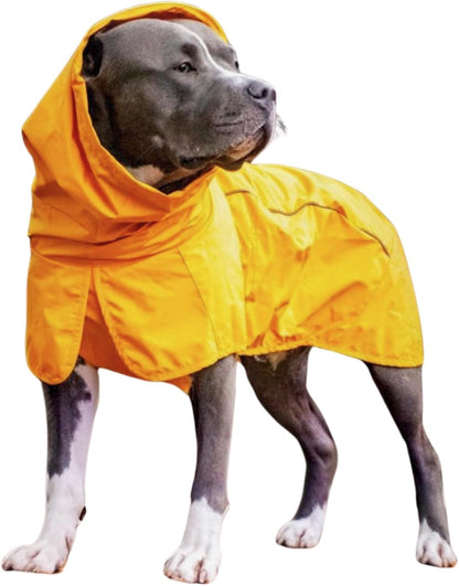 Dog Raincoat - Waterproof Rain Jacket w/Hood, Full Coverage