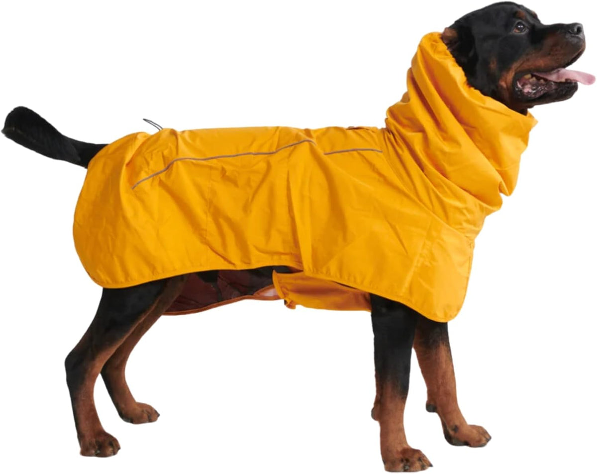 Dog Raincoat - Waterproof Rain Jacket w/Hood, Full Coverage