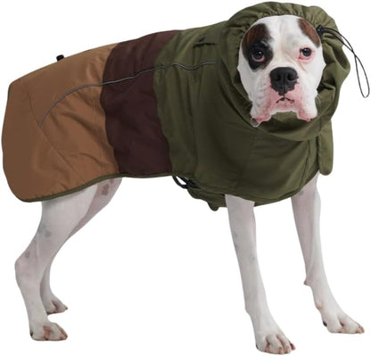 Dog Raincoat - Waterproof Rain Jacket w/Hood, Full Coverage