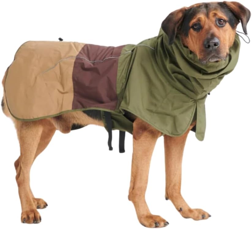 Dog Raincoat - Waterproof Rain Jacket w/Hood, Full Coverage