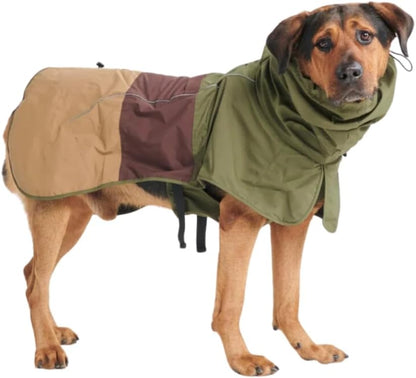 Dog Raincoat - Waterproof Rain Jacket w/Hood, Full Coverage