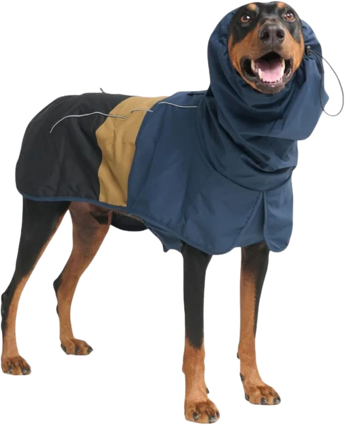 Dog Raincoat - Waterproof Rain Jacket w/Hood, Full Coverage