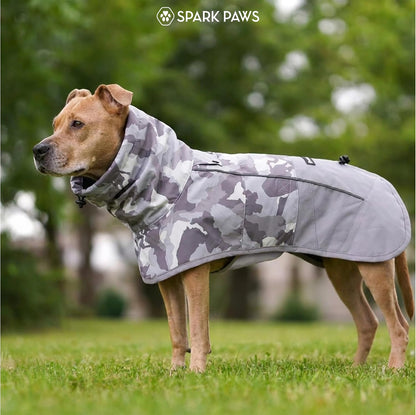 Dog Raincoat - Waterproof Rain Jacket w/Hood, Full Coverage