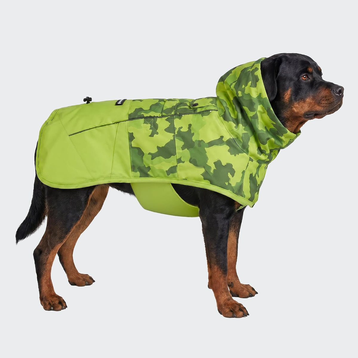 Dog Raincoat - Waterproof Rain Jacket w/Hood, Full Coverage