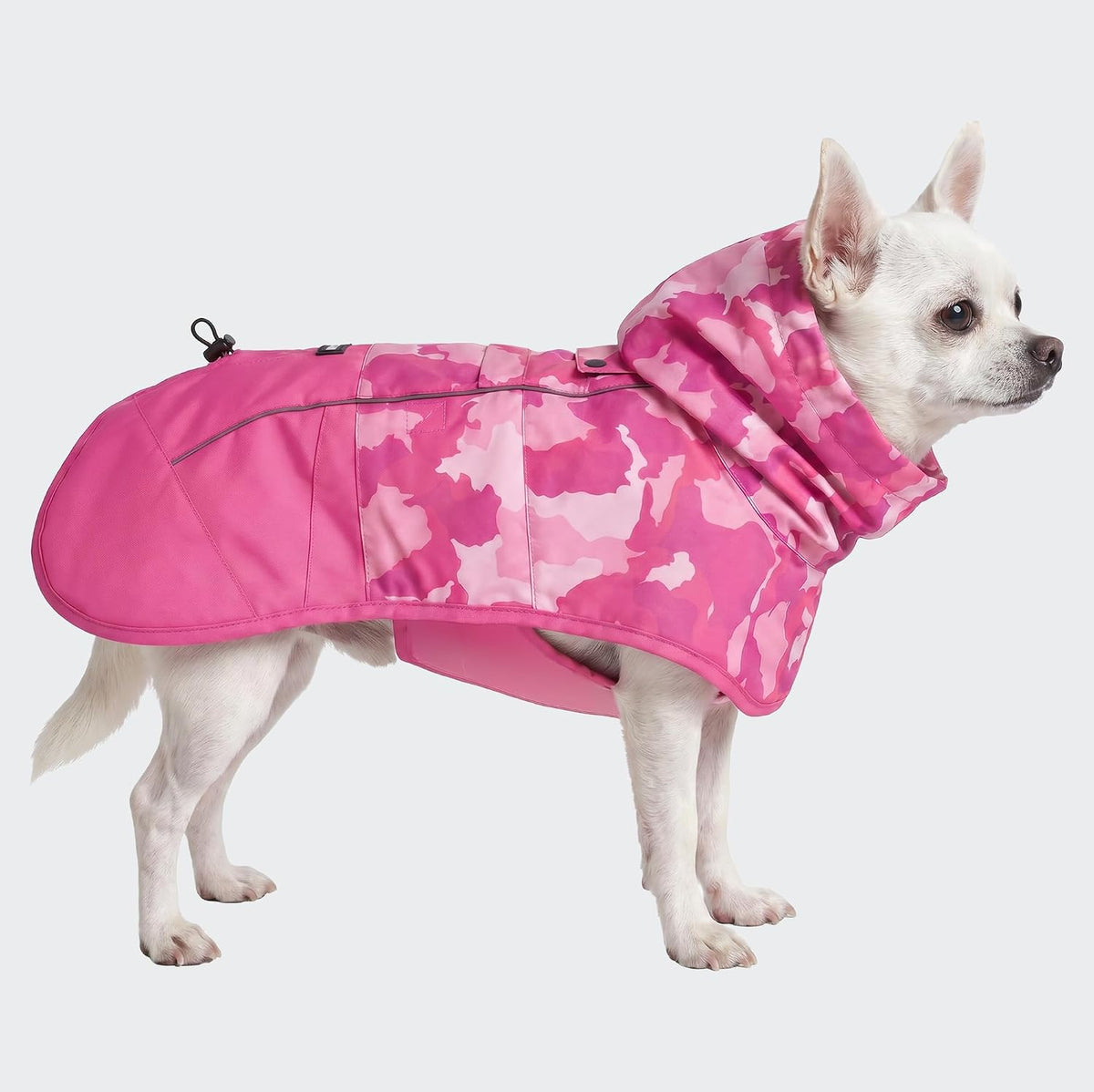 Dog Raincoat - Waterproof Rain Jacket w/Hood, Full Coverage