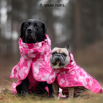 Dog Raincoat - Waterproof Rain Jacket w/Hood, Full Coverage