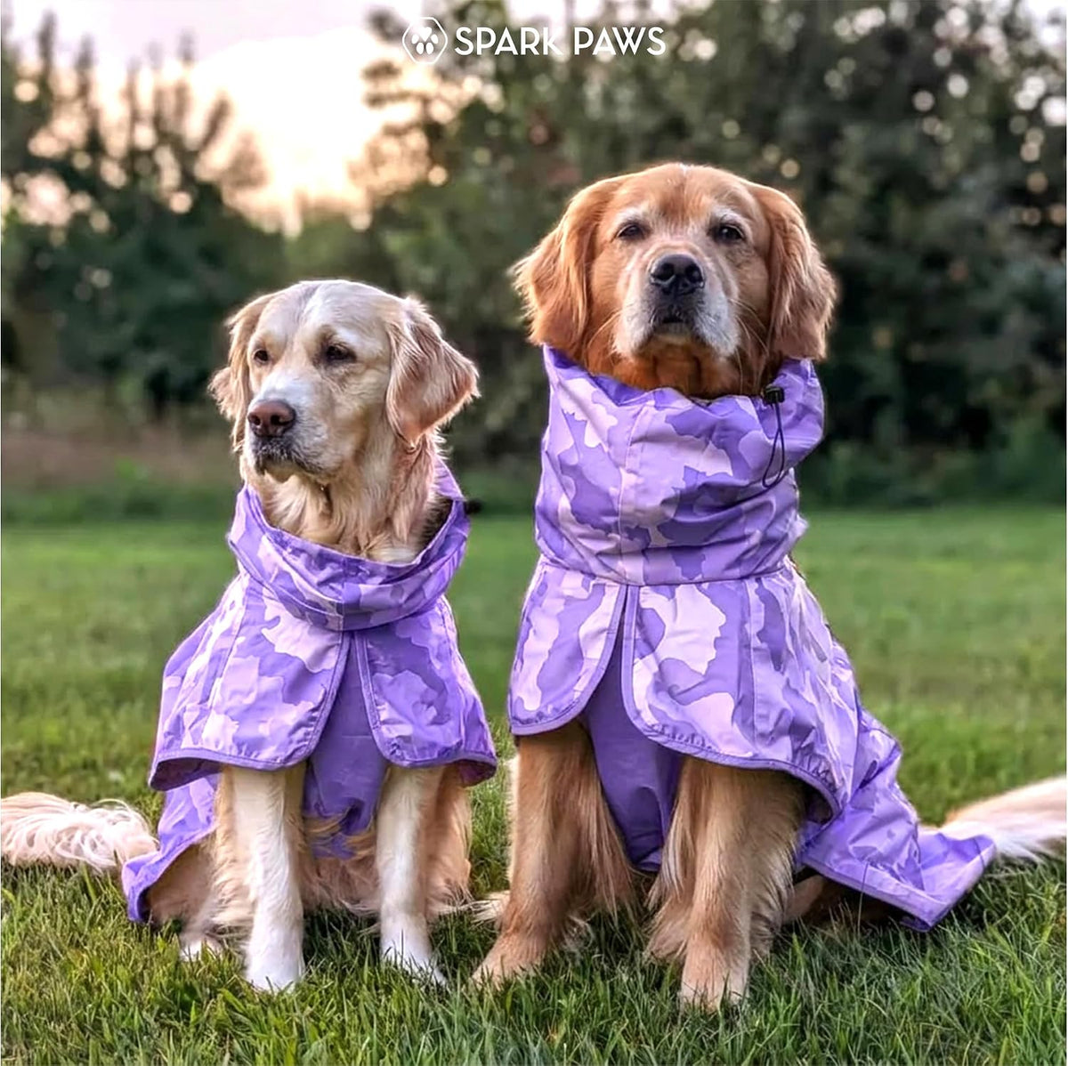 Dog Raincoat - Waterproof Rain Jacket w/Hood, Full Coverage