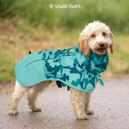 Dog Raincoat - Waterproof Rain Jacket w/Hood, Full Coverage