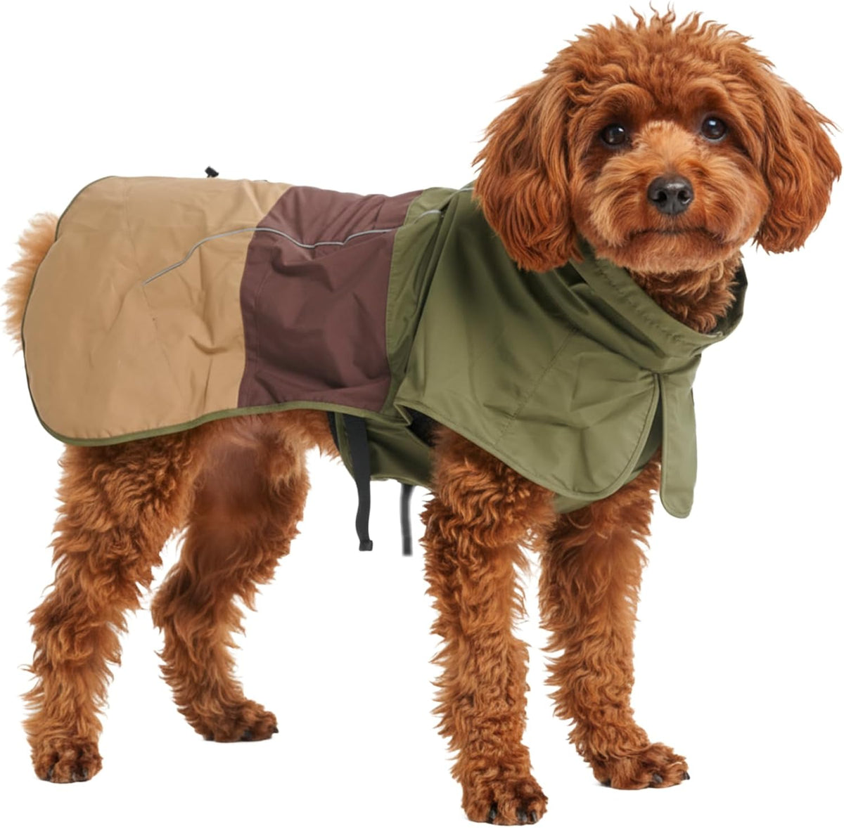 Dog Raincoat - Waterproof Rain Jacket w/Hood, Full Coverage