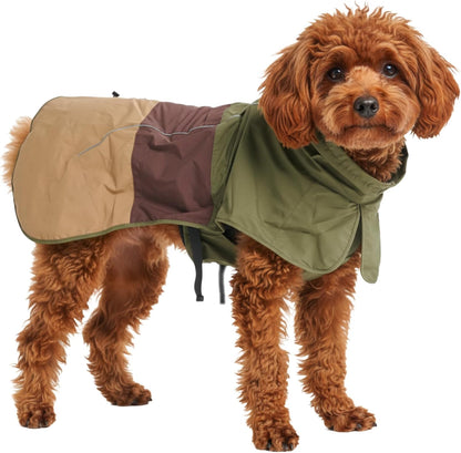 Dog Raincoat - Waterproof Rain Jacket w/Hood, Full Coverage