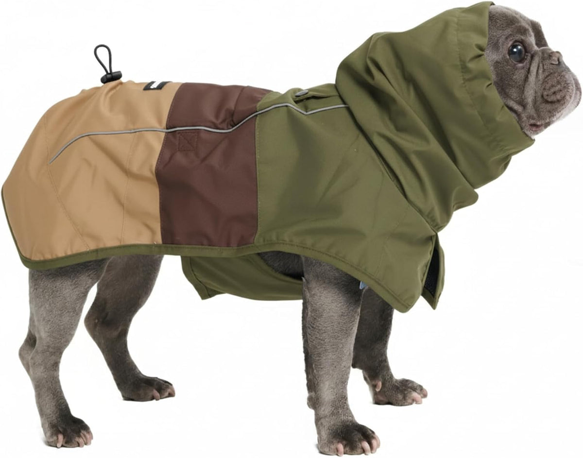 Dog Raincoat - Waterproof Rain Jacket w/Hood, Full Coverage