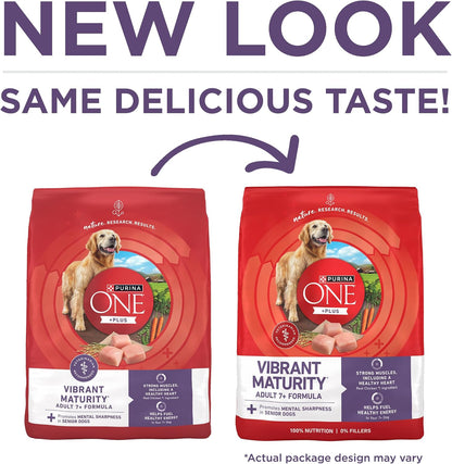 Plus Senior Dry Dog Food, Adult 7+, 8 lb Bag