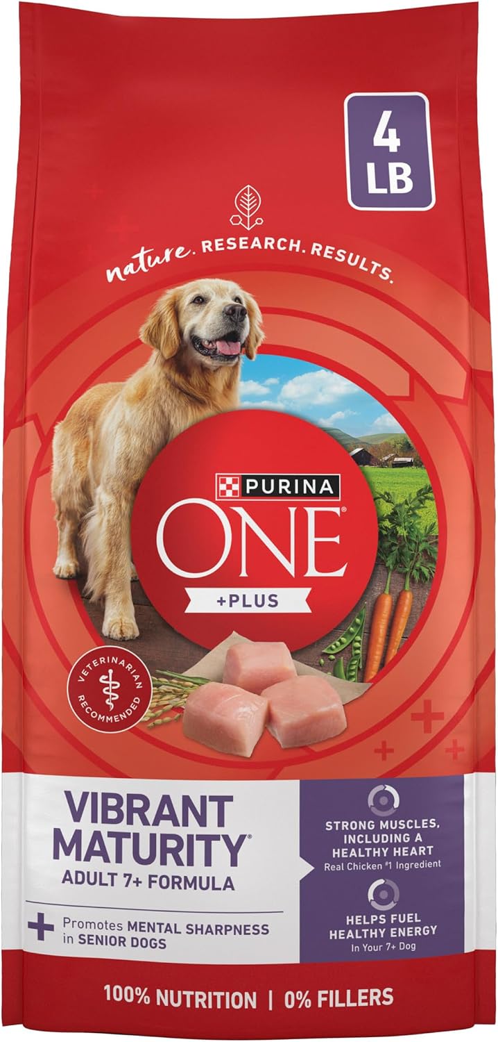 Plus Senior Dry Dog Food, Adult 7+, 8 lb Bag