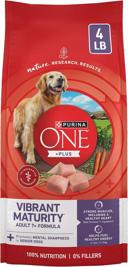 Plus Senior Dry Dog Food, Adult 7+, 8 lb Bag