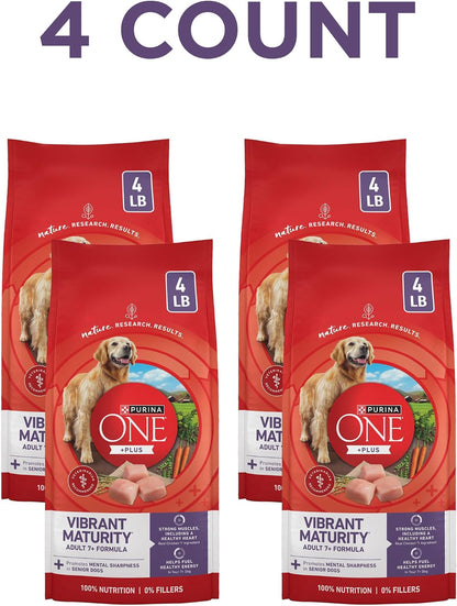 Plus Senior Dry Dog Food, Adult 7+, 8 lb Bag