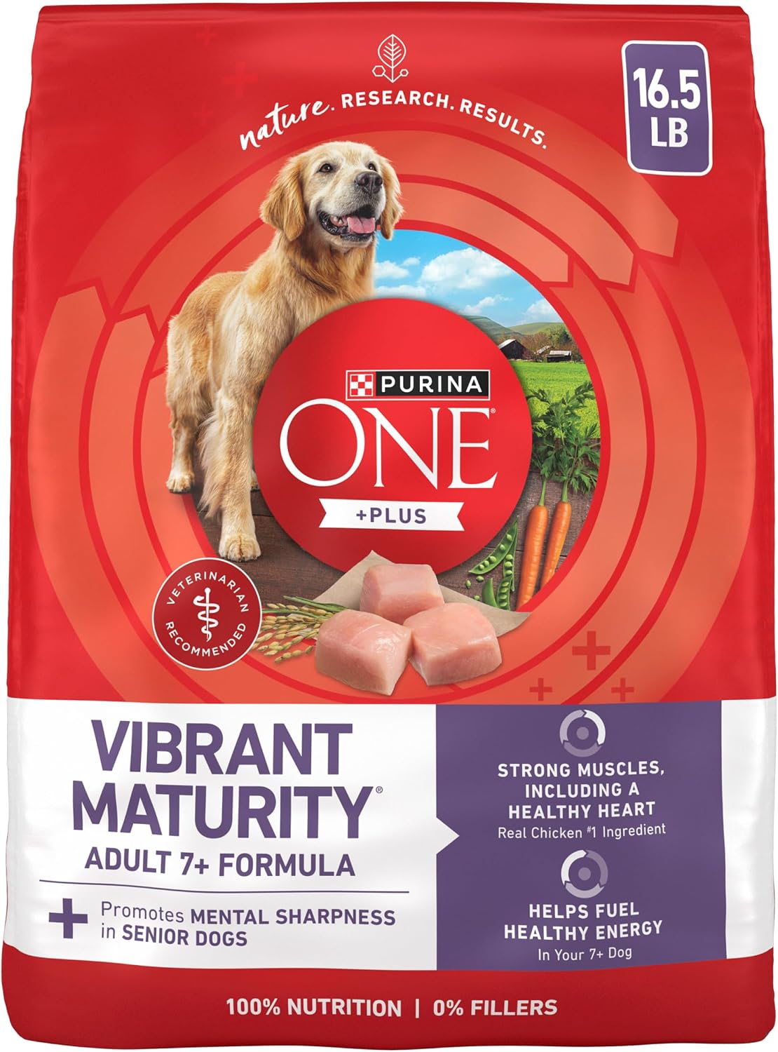 Plus Senior Dry Dog Food, Adult 7+, 8 lb Bag