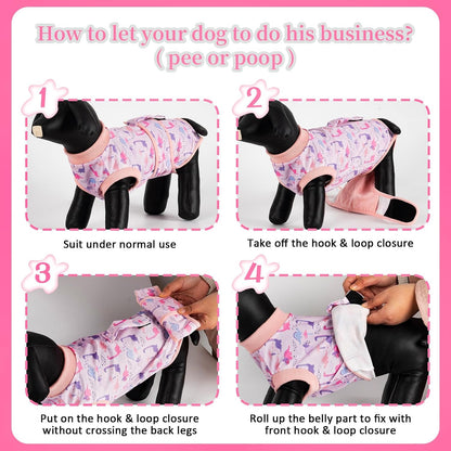 Dog Surgery Recovery Suit Female Spay Male Neuter,Lick Sleeve for Dogs Rear Leg,Breathable Dog Recovery Suit for Dogs After Surgery for Medium Large Dogs (Grey, L(Chest Girth 24.4", Back 15.7"))