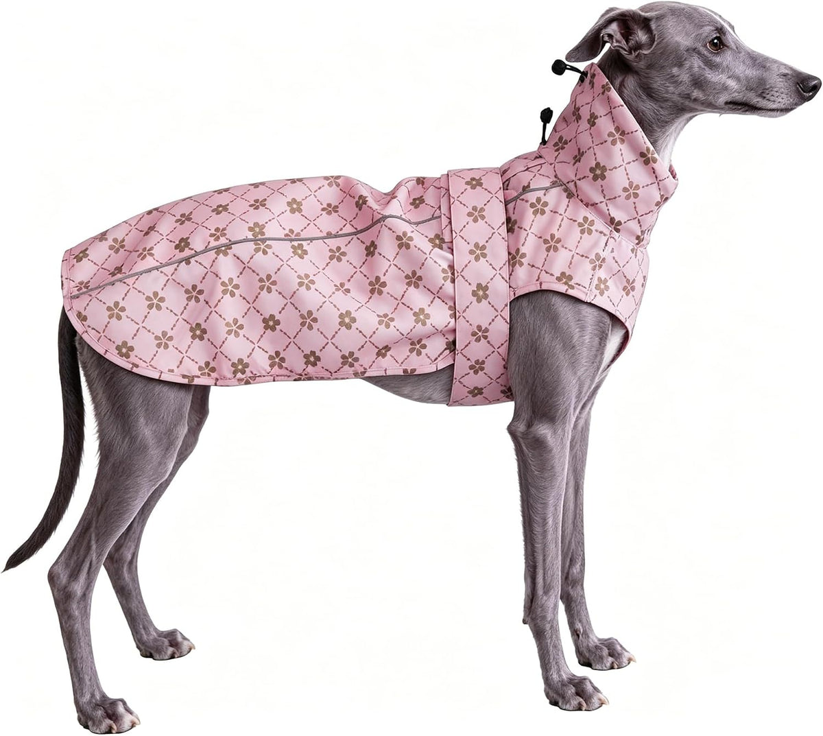 Adjustable Waterproof Dog Raincoat for Dogs,Lightweight Pet Rain Jacket Puppy Clothes with Reflective Strip for Small Medium Large Dogs (Blue, X-Large)