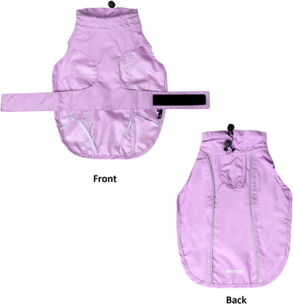 Adjustable Waterproof Dog Raincoat for Dogs,Lightweight Pet Rain Jacket Puppy Clothes with Reflective Strip for Small Medium Large Dogs (Blue, X-Large)