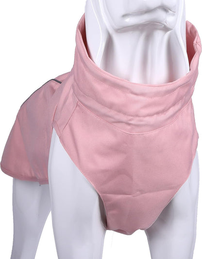 Adjustable Waterproof Dog Raincoat for Dogs,Lightweight Pet Rain Jacket Puppy Clothes with Reflective Strip for Small Medium Large Dogs (Blue, X-Large)
