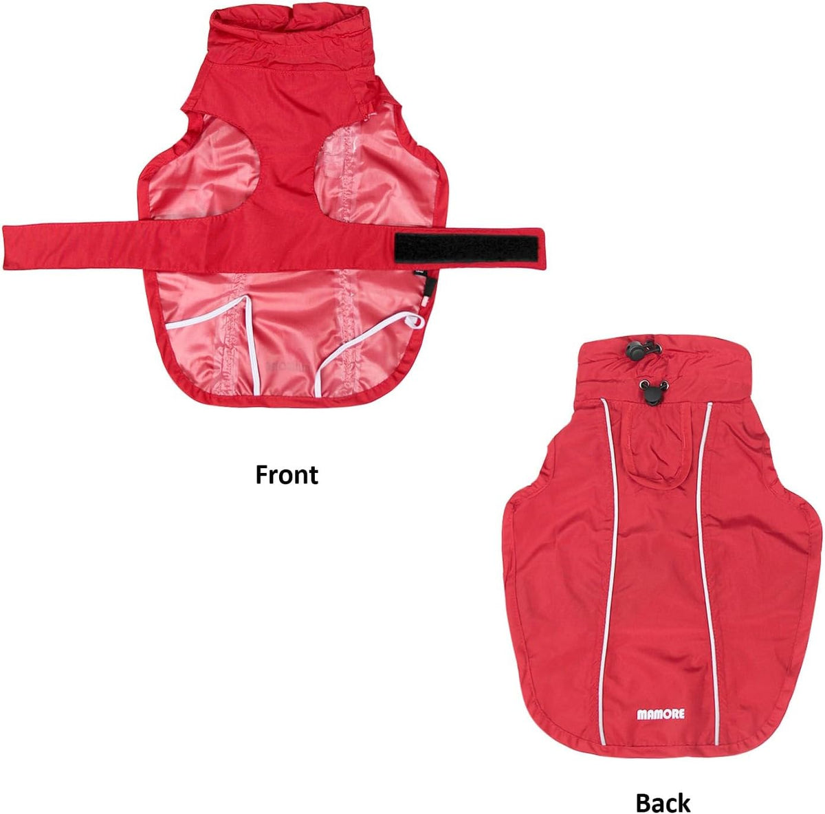 Adjustable Waterproof Dog Raincoat for Dogs,Lightweight Pet Rain Jacket Puppy Clothes with Reflective Strip for Small Medium Large Dogs (Blue, X-Large)